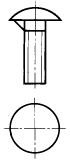 Болты с полукруглой головкой и усом