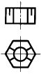 Гайки шестигранные прорезные и корончатые