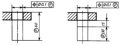 Условное обозначение данных о допусках формы и расположения поверхностей