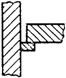 Тавровое соединение без скоса кромок на остающейся подкладке